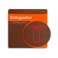 Табличка "Вогнегасник": Дерево та акрил — «Genova» дизайн